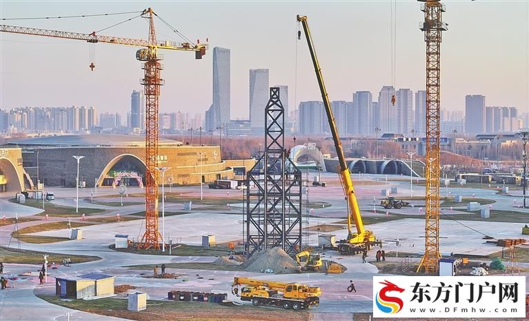 冰雪大世界前期施工开始