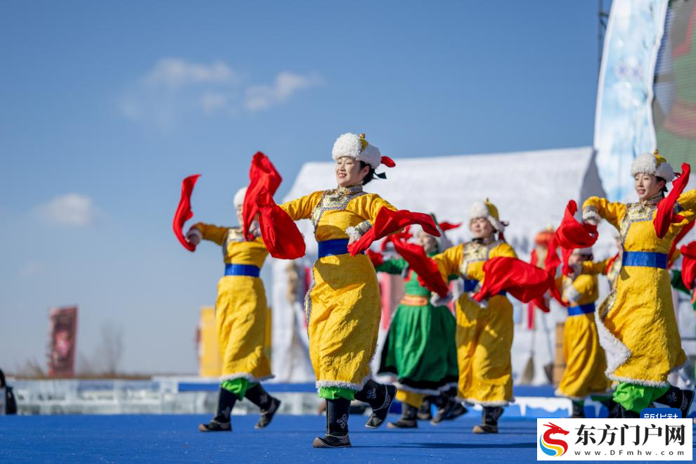呼和浩特：哈素海第四届冬捕节开幕(图12)