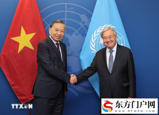 越共中央总书记、国家主席苏林会见联合国秘书长安东尼奥·古特雷斯(图1) 越共中央总书记、国家主席苏林会见联合国秘书长安东尼奥·古特雷斯(图1)
