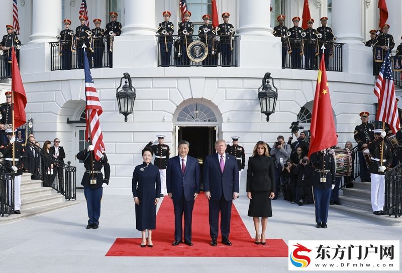 习近平出席美国总统特朗普在白宫举行的欢迎仪式(图2) 习近平出席美国总统特朗普在白宫举行的欢迎仪式(图2)