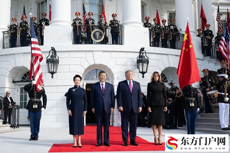 习近平出席美国总统特朗普在白宫举行的欢迎仪式(图3) 习近平出席美国总统特朗普在白宫举行的欢迎仪式(图3)