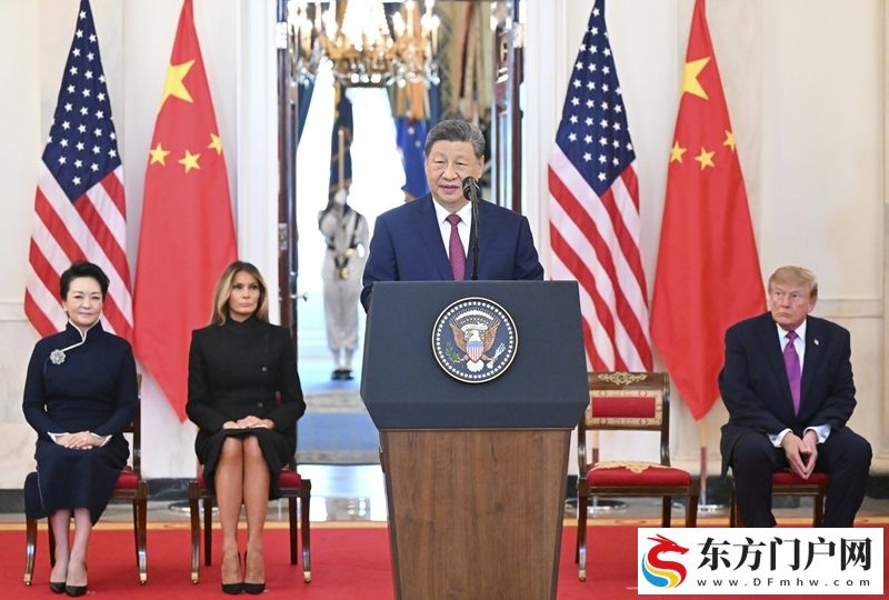 习近平出席美国总统特朗普在白宫举行的欢迎仪式(图8) 习近平出席美国总统特朗普在白宫举行的欢迎仪式(图8)