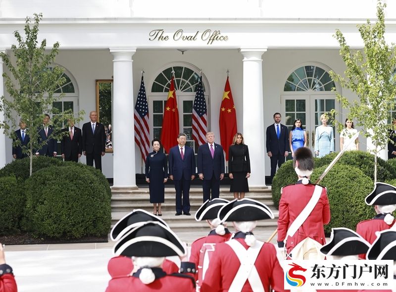 习近平出席美国总统特朗普在白宫举行的欢迎仪式(图17) 习近平出席美国总统特朗普在白宫举行的欢迎仪式(图17)