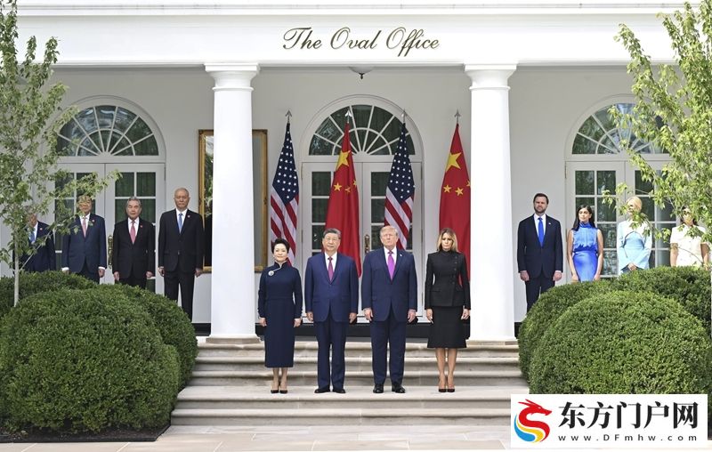 习近平出席美国总统特朗普在白宫举行的欢迎仪式(图15) 习近平出席美国总统特朗普在白宫举行的欢迎仪式(图15)