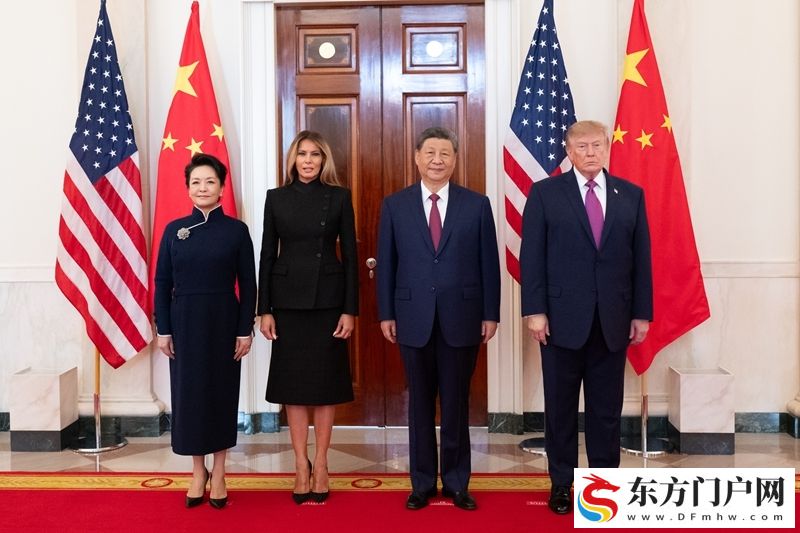 习近平出席美国总统特朗普在白宫举行的欢迎仪式(图13) 习近平出席美国总统特朗普在白宫举行的欢迎仪式(图13)